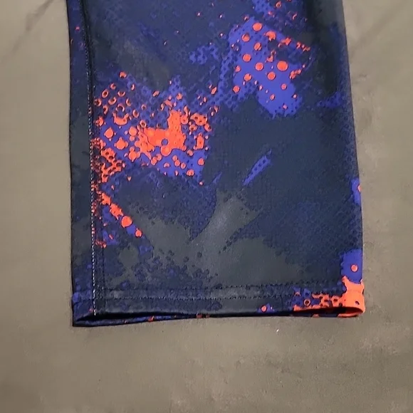 Athleta Vibrant Orange and Blue Leggings - Picture 9 of 13